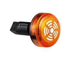 150.300.68 Werma  Combi Buzzer 150 230vAC &#248;M22,5 3:YELLOW 80dB(A) LED IP65 Continuous Tone